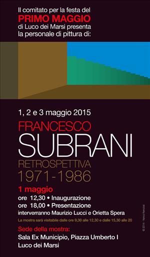 Locandina Mostra Primo Maggio Luco dei Marsi